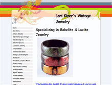 Tablet Screenshot of lorikizersvintagejewelry.com